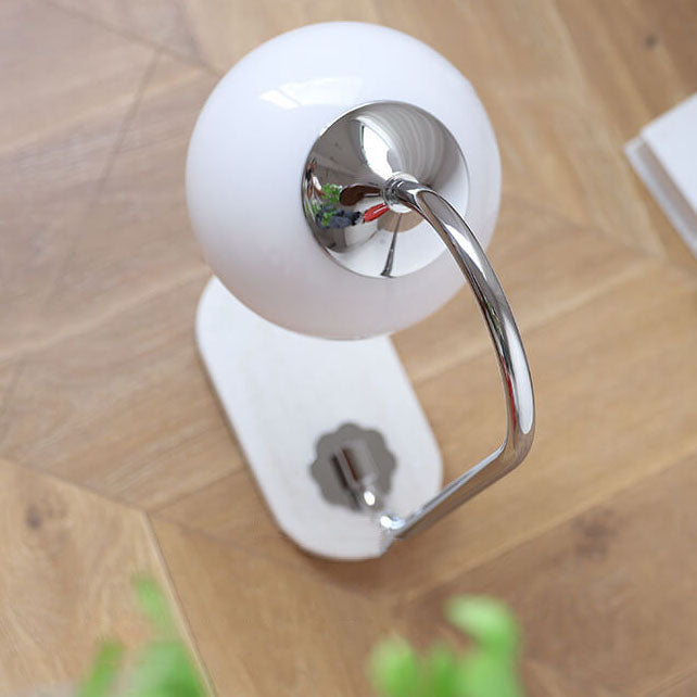 Lámpara de Mesa de Esfera de Vidrio Nostálgica Minimalista Nórdica de 1 Luz 