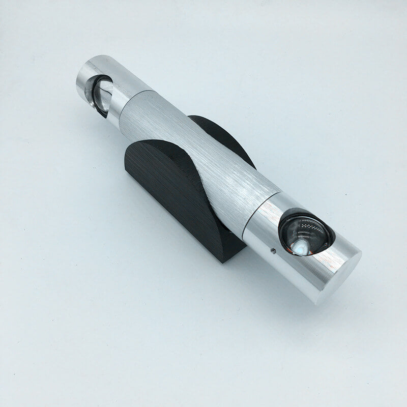 Lampe applique murale LED en aluminium rotative cylindrique moderne et créative 