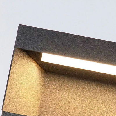ضوء المناظر الطبيعية الخارجي الحديث المكعب الزجاجي LED البسيط بالطاقة الشمسية 
