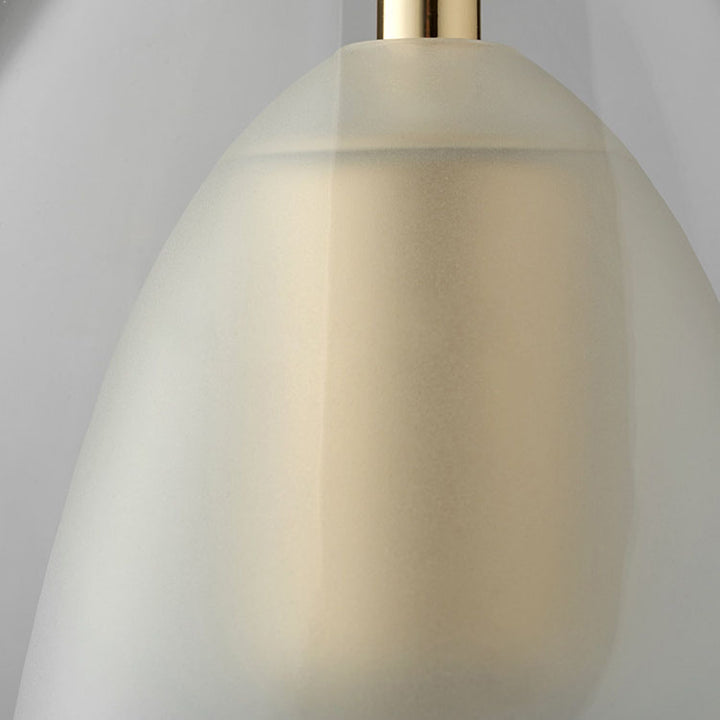 現代スカンジナビアダイヤモンド銅ガラス1灯ペンダントライト寝室用 