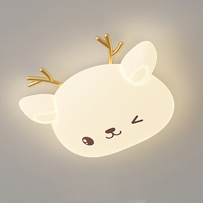 Lumière de Plafond LED Encastrée Moderne Simplicité Enfant Fer PE Cerf Elliptique Pour Chambre 