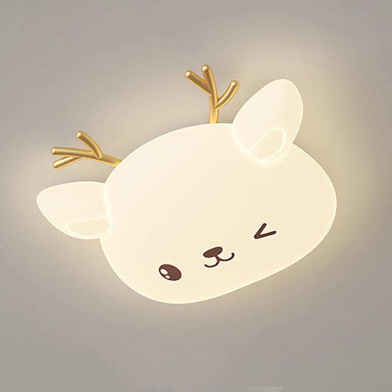 Lumière de Plafond LED Encastrée Moderne Simplicité Enfant Fer PE Cerf Elliptique Pour Chambre 