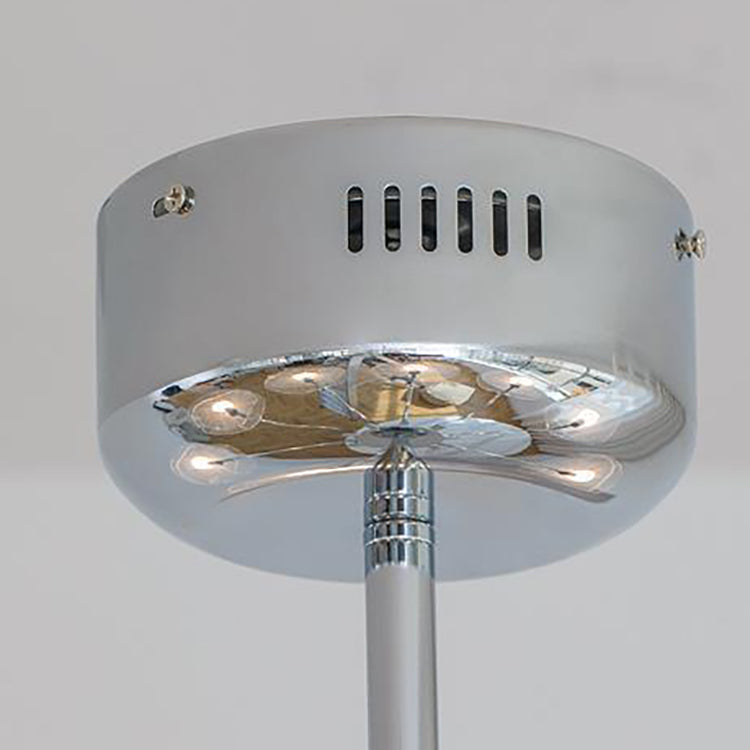 Zeitgenössischer Luxus-Lotus-Acryl-Aluminium-LED-Kronleuchter für Wohnzimmer 