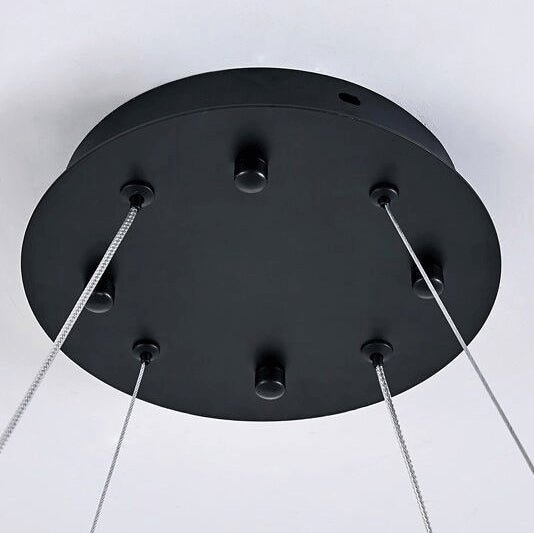 Moderne minimalistische runde Kristall-Hardware-LED-Pendelleuchte für Schlafzimmer 