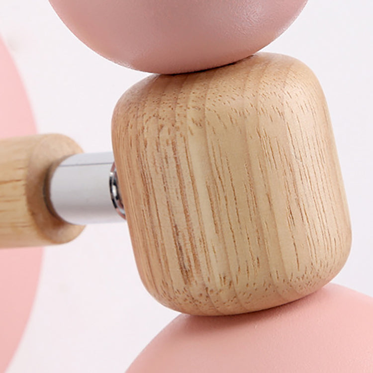 Moderne minimalistische runde Horn Aluminium Holz 1-Licht Wandleuchte Lampe für Schlafzimmer 