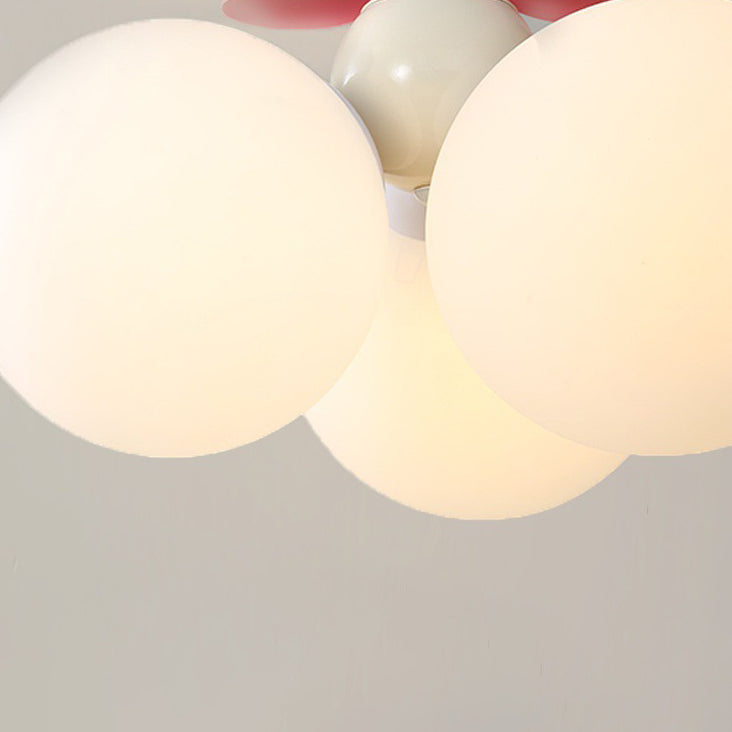 Modernes minimalistisches Bogen-rundes Eisen-Harz-1/3-Licht-Pendellicht für Schlafzimmer 