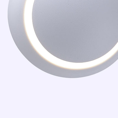 Moderne unbedeutende runde drehbare Aluminium-PC-LED-Wandleuchterlampe für Schlafzimmer