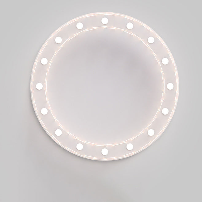 Zeitgenössische kreative Eisen Acryl Runde Stück LED Unterputz Deckenventilator Licht für Wohnzimmer 