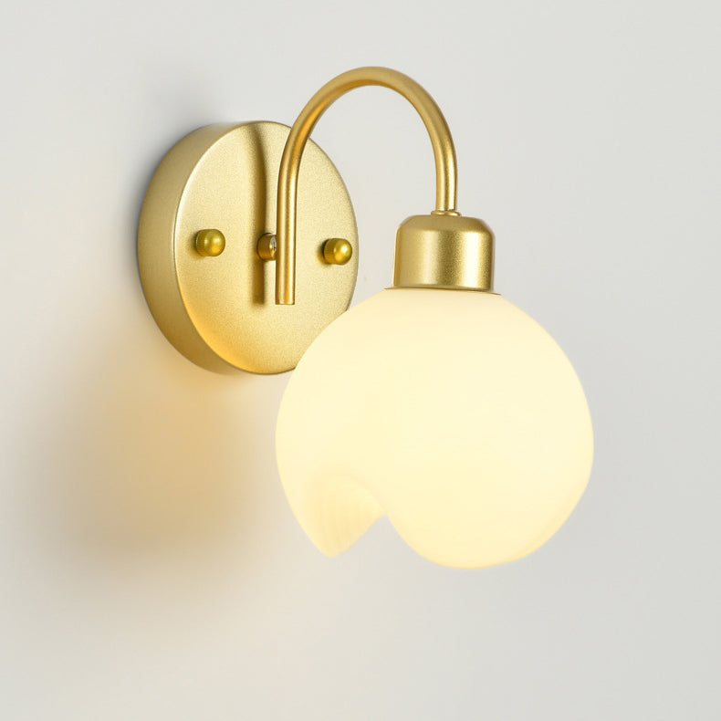 Applique murale 1 lumière en fer et ABS de simplicité moderne pour chevet 