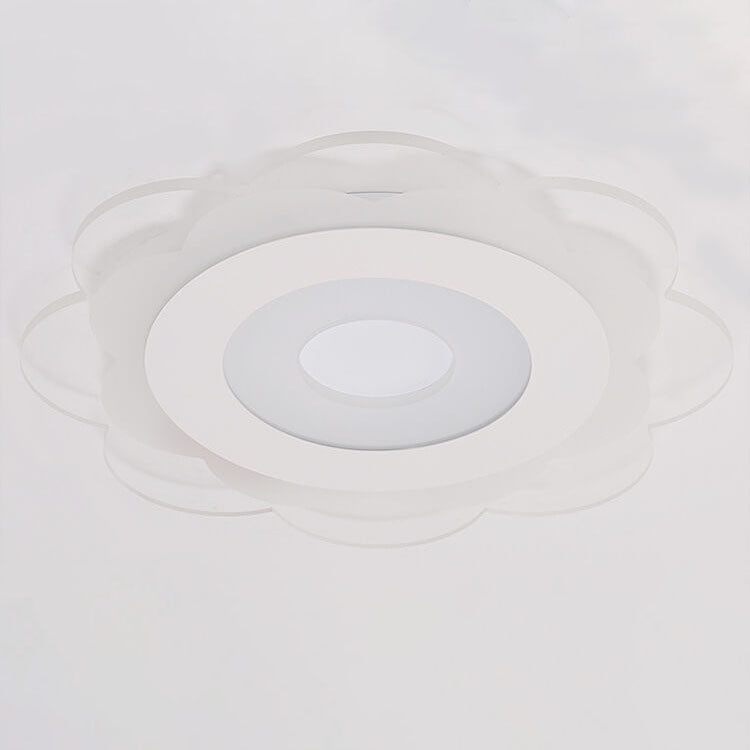 ضوء سقف LED مثبت بتصميم حديدي أكريليكي حديث بأزهار بسيطة 