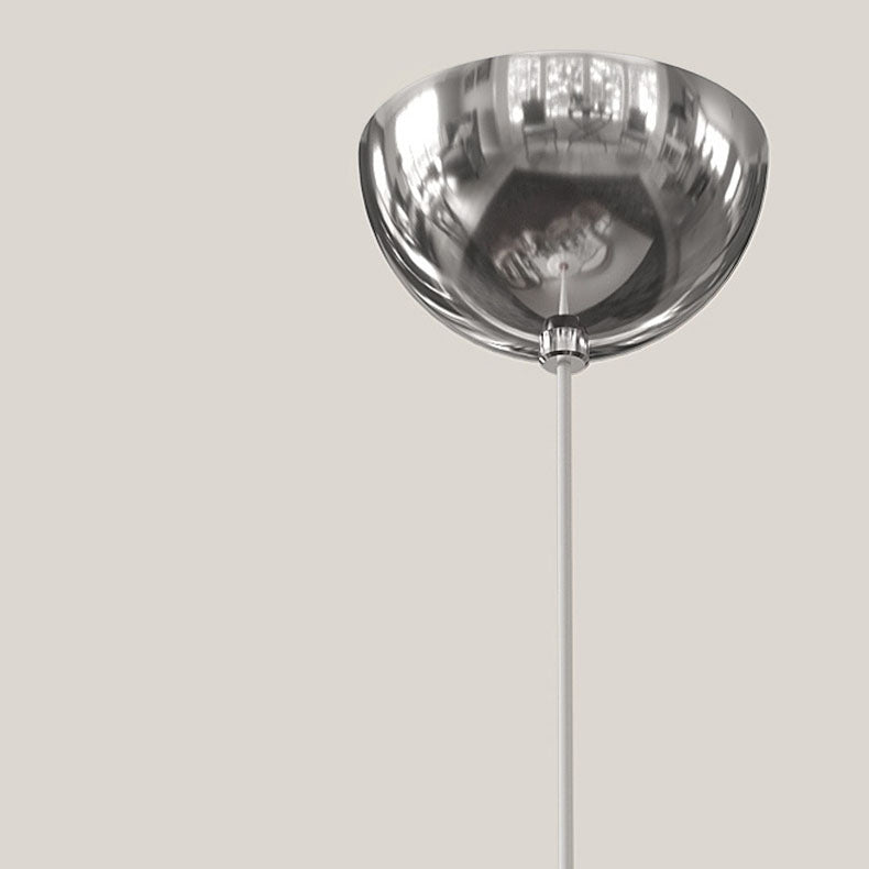 Moderne minimalistische mehrstufige Kugel Eisen PVC 1-Licht Pendelleuchte für Schlafzimmer 