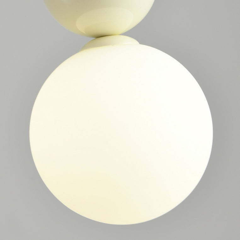 Zeitgenössische kreative Kugel Hardware Glas 1-Licht Pendelleuchte für Schlafzimmer 