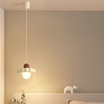 Moderno Minimalista Disco Esfera Aluminio Resina PE 1/3 Luz Colgante Para Dormitorio 