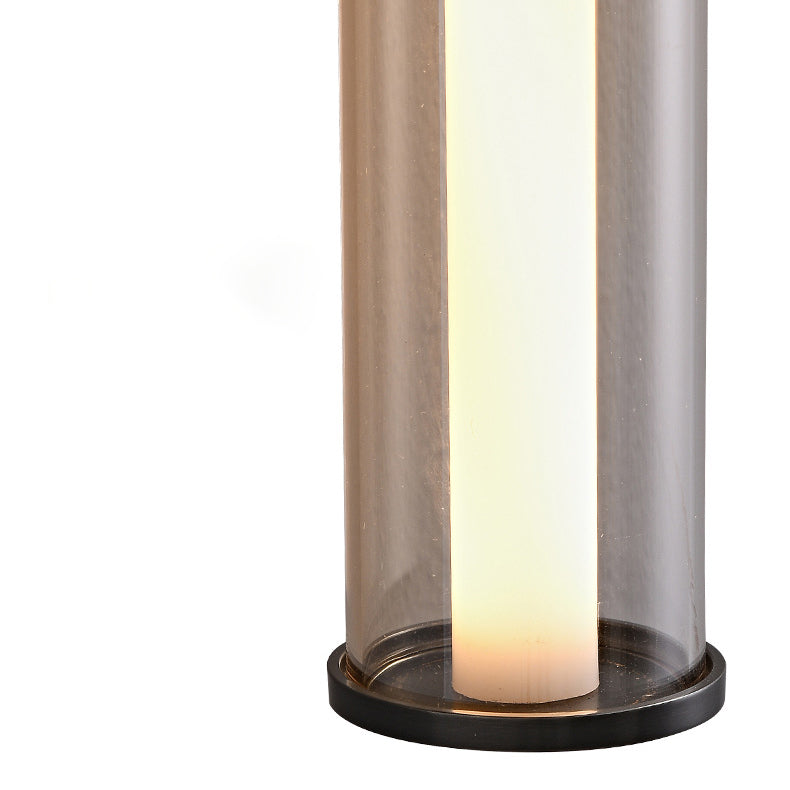 Applique Murale à LED en Verre de Cuivre Cylindrique Minimaliste Moderne Pour Salon 