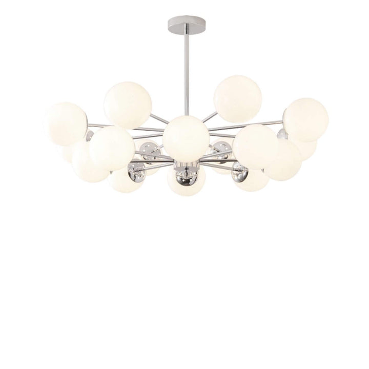 Lámpara de araña contemporánea nórdica Magic Bean de hierro y vidrio chapado con rama de 6/8 luces para sala de estar 