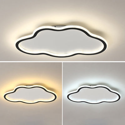 Luz de techo LED empotrada de hierro acrílico nublado minimalista moderno para dormitorio 