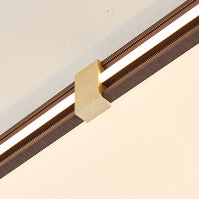 Moderna Minimalista Redonda Cuadrada de Aluminio Acrílico LED de Montaje Empotrado para Techo en Dormitorio 
