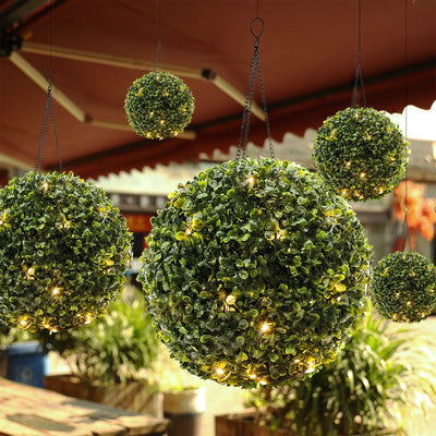 Zeitgenössische kreative wasserdichte Solar Gras Ball Kunststoff LED Außenleuchte für Garten 