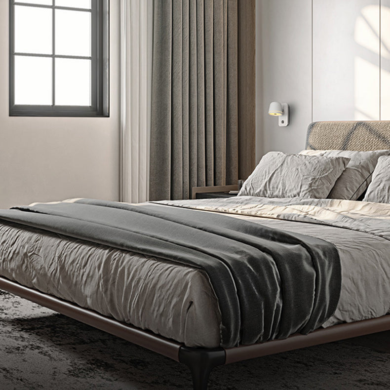 Lámpara de aplique de pared LED de acrílico de metal de aluminio rectangular redonda minimalista moderna para dormitorio 