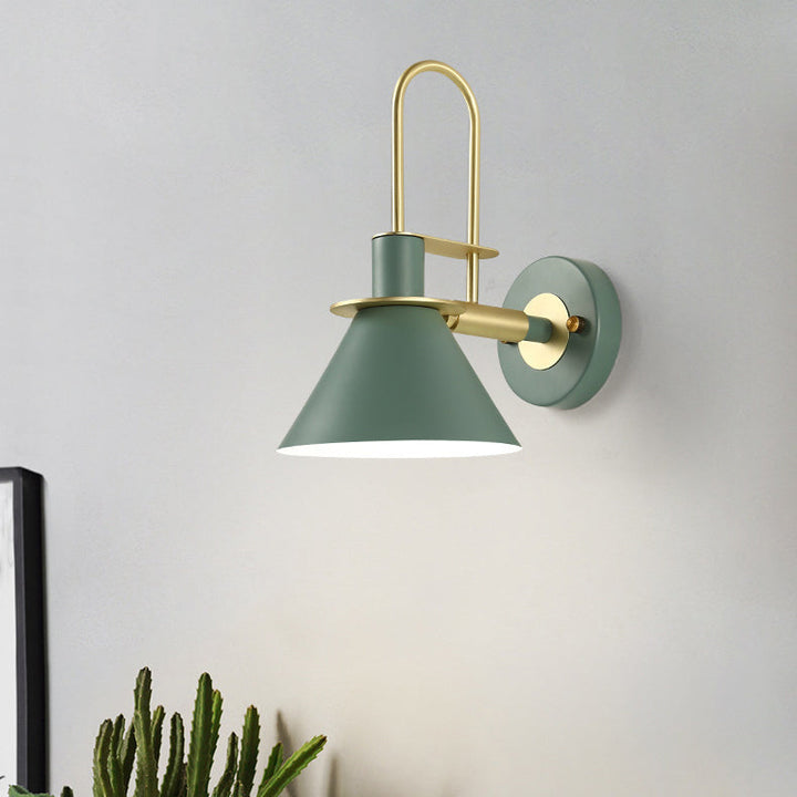 Moderne minimalistische Horn Eisen 1-Licht Wandleuchte Lampe für Wohnzimmer 