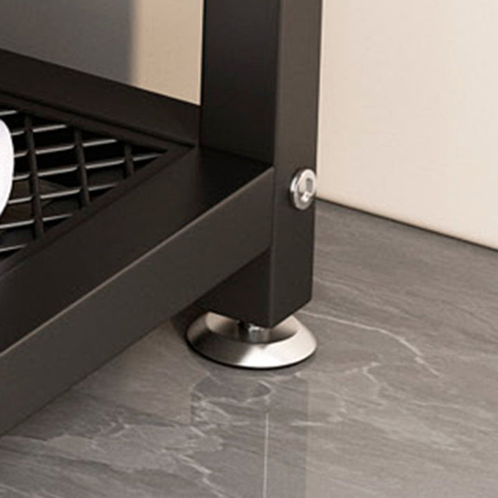 Modern Luxury Rectangle Synthetic Fabric Carbon Steel Shoe Storage 2-Shelf For Entryways