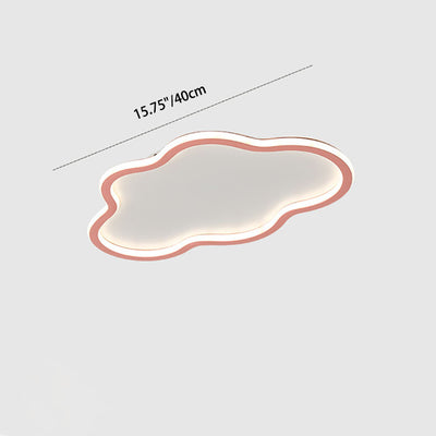 Luz de techo LED empotrada de hierro acrílico nublado minimalista moderno para dormitorio 