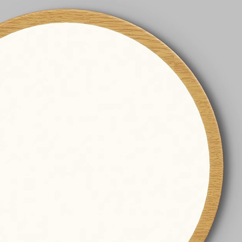 Moderne minimalistische mehrschichtige runde Original-Holzmaserung Eisen Aluminium Acryl LED Unterputz-Deckenleuchte für Schlafzimmer 