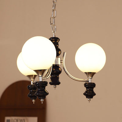Zeitgenössische Einfachheit Magische Bohne Eisen Silber Finish Rahmen 3/5-Licht Kronleuchter Für Wohnzimmer 