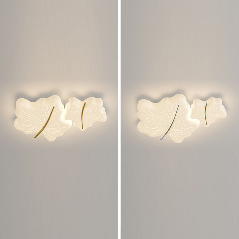 Moderne unbedeutende multi Blatt Eisen Acryl LED Unterputz Deckenleuchte für Schlafzimmer 