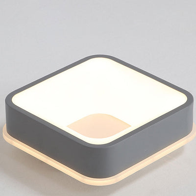 Zeitgenössische Einfachheit Eisen Acryl geometrische Pentagramm LED Unterputz Deckenleuchte für Schlafzimmer 