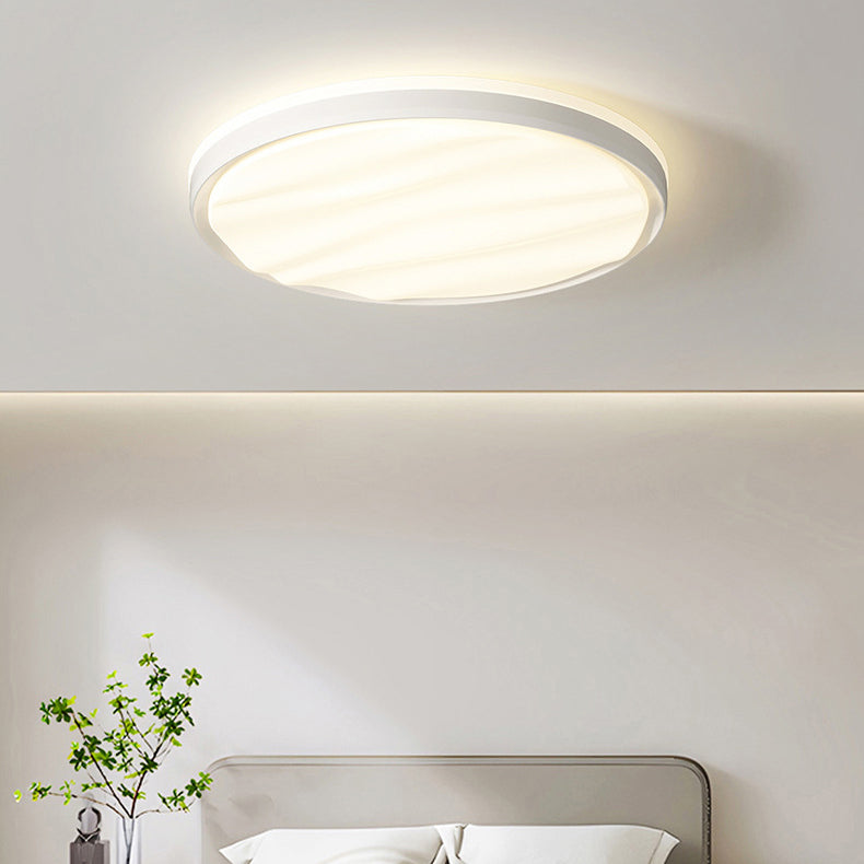Luz de techo montada al ras de LED de hierro PVC con rayas redondas cuadradas rectangulares minimalistas modernas para sala de estar 