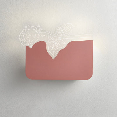 Moderne Art Deco Acryl Rose Blume Schatten LED Wand Leuchte Lampe Für Wohnzimmer 