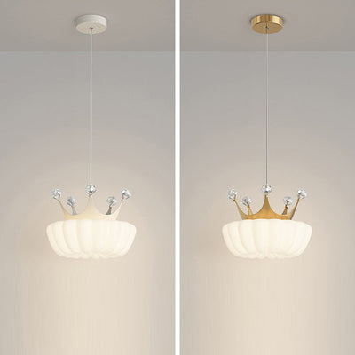 مصباح معلق من الكريستال LED للأطفال المعاصرين بتصميم سحابة وتاج حديدي لغرفة النوم 