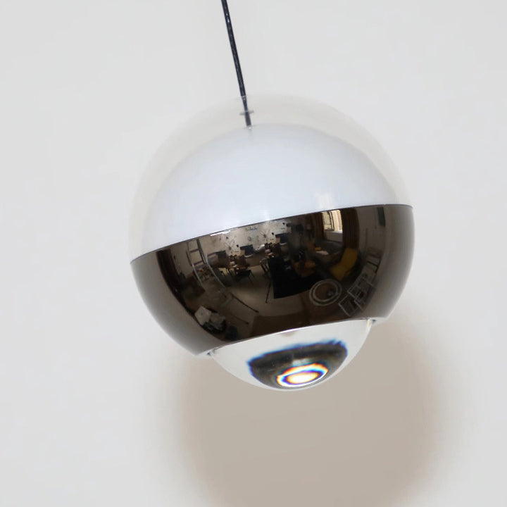 Moderne Einfachheit Ball Aluminium Acrylglas LED Pendelleuchte Liftable Für Nachttisch 