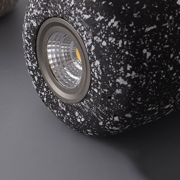 Luz colgante LED de cemento cilíndrico minimalista industrial escandinavo 