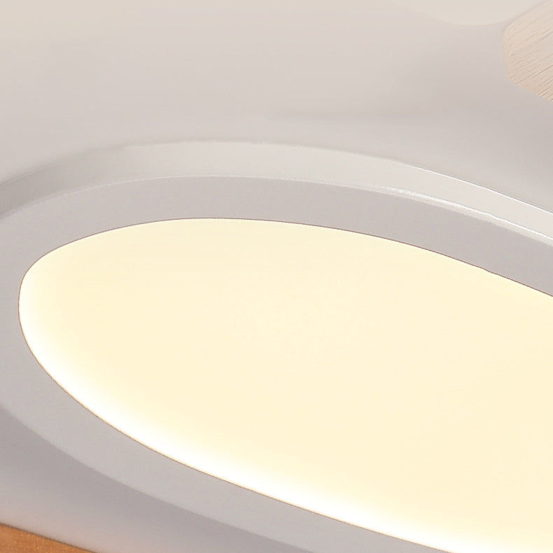 Luz de techo semiempotrada LED de hierro acrílico con forma de avión Art Deco moderno para sala de estar 