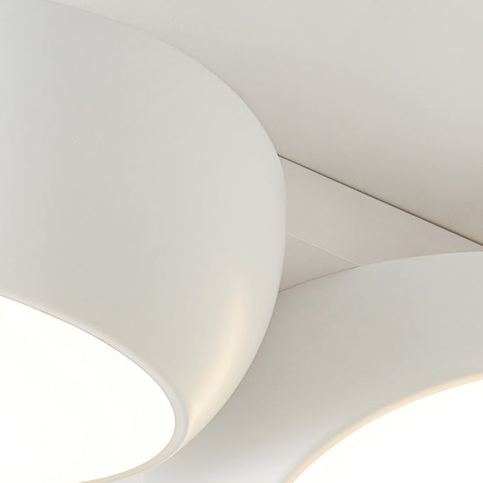 Luz de techo LED empotrada redonda de combinación minimalista moderna de hierro y plástico para sala de estar 