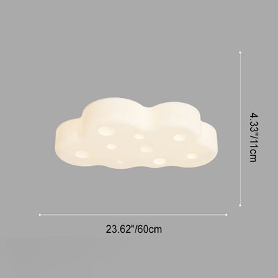 Zeitgenössische nordische Eisen-Acrylwolke LED-Unterputz-Deckenleuchte für Schlafzimmer 