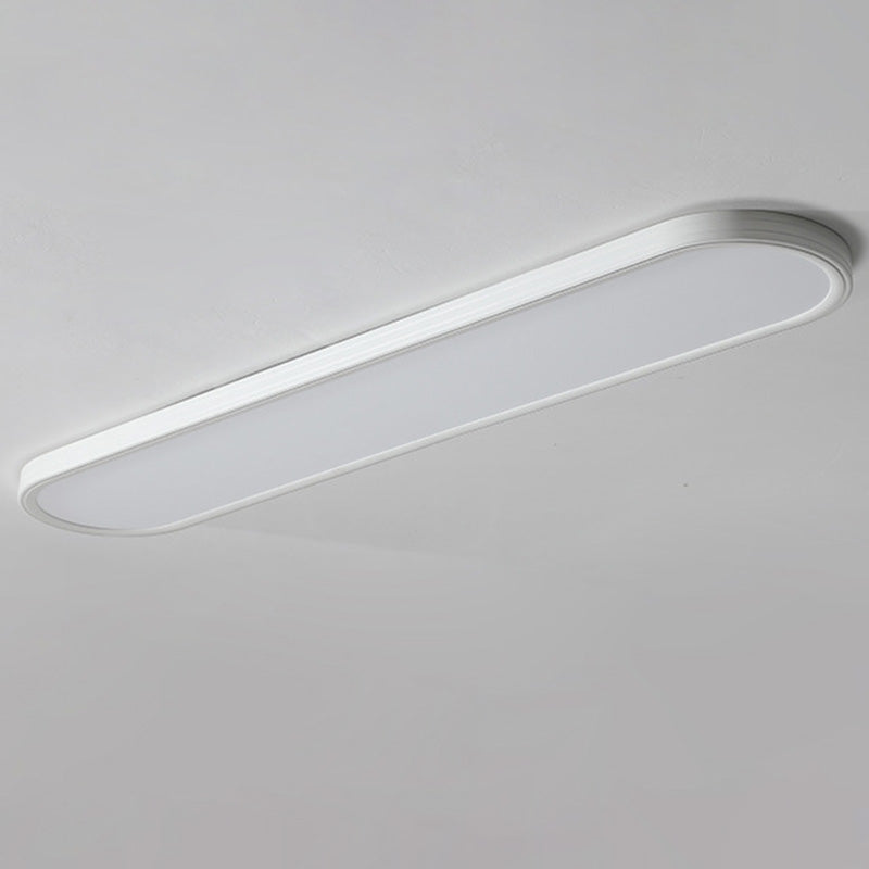 Modern Simplicity Aluminum Acrylic Strip LED Flush Mount Ceiling Light For Hallway