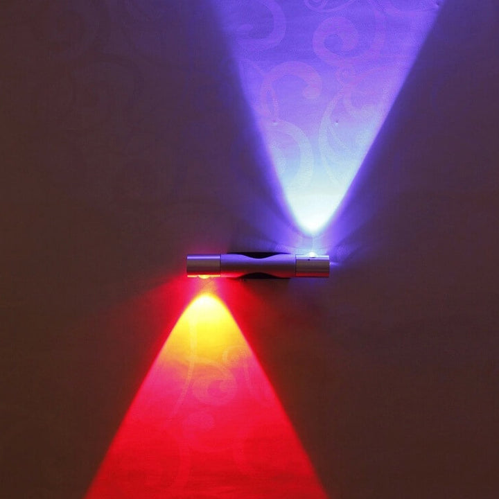 Lampe applique murale LED en aluminium rotative cylindrique moderne et créative 