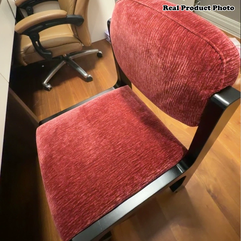 Traditional Vintage Rectangular Cushion Rubberwood Chenille Sponge Dining Chair Backrest For Dining Room