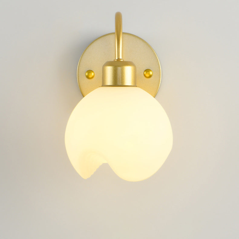 Applique murale 1 lumière en fer et ABS de simplicité moderne pour chevet 
