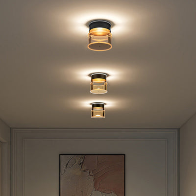 مصباح حائطي LED أسطواني من الألومنيوم الأكريليكي الحديث البسيط لغرفة النوم 