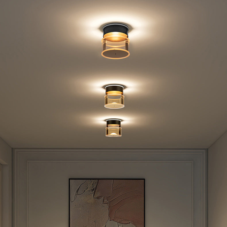 مصباح حائطي LED أسطواني من الألومنيوم الأكريليكي الحديث البسيط لغرفة النوم 