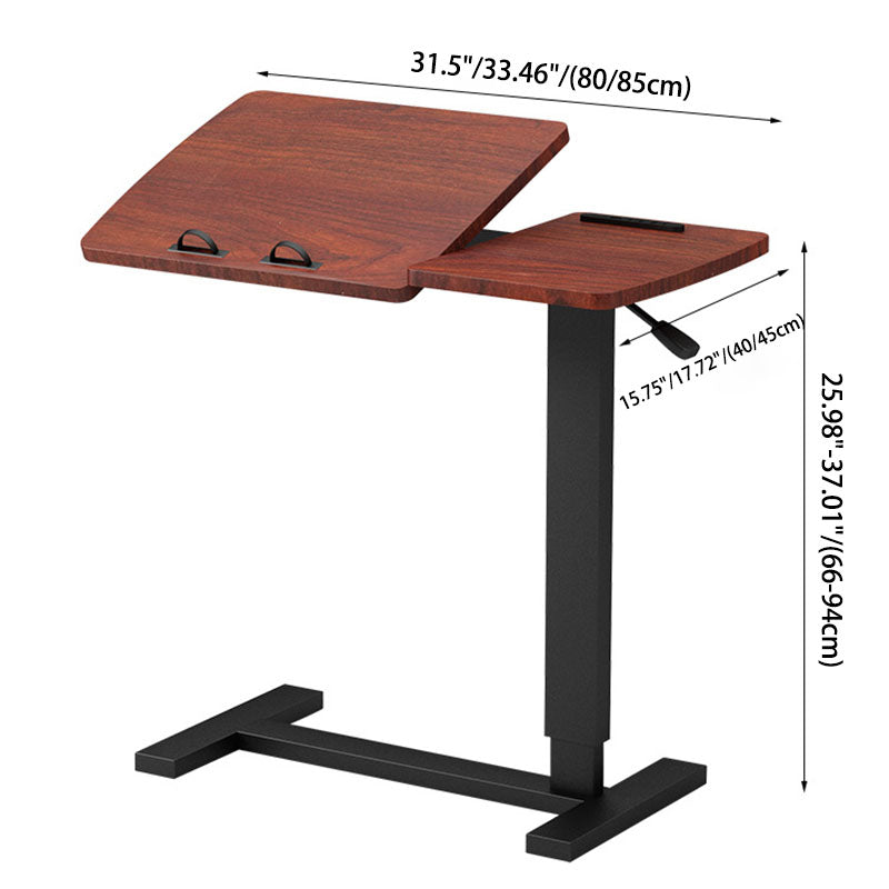 Moderner minimalistischer rechteckiger Beistelltisch aus umweltfreundlichem Holzwerkstoff und Karbonstahl, klappbar, für das Wohnzimmer 
