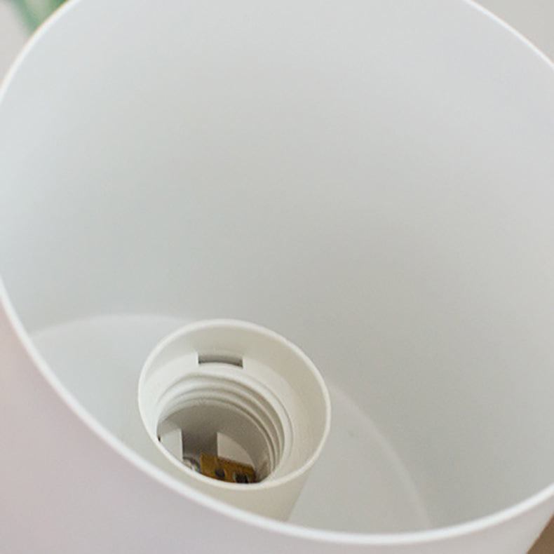 Applique murale contemporaine en résine créative avec abat-jour cylindrique en fer à 1 lumière pour chambre 