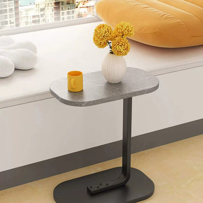 Moderner minimalistischer rechteckiger PVC-Kunststoffpaneel-Beistelltisch für das Wohnzimmer 