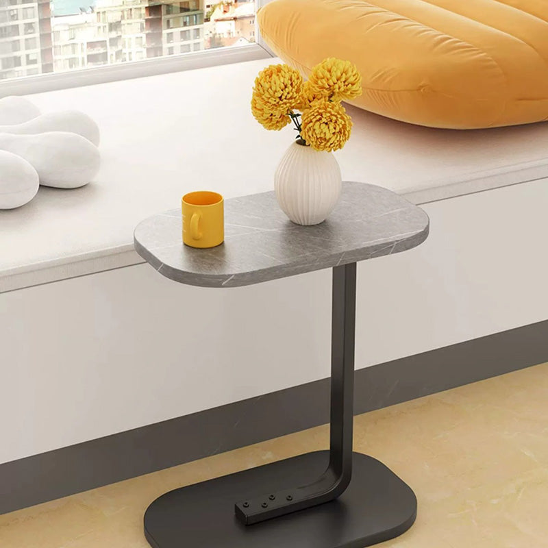 Moderner minimalistischer rechteckiger PVC-Kunststoffpaneel-Beistelltisch für das Wohnzimmer 