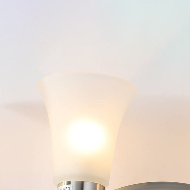 Industrial Minimalist Petal Shape 4-Light Bathroom Vanity Mirror Front Wall Sconce Lamp