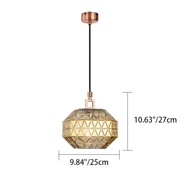 Moderne nordische Pendelleuchte aus strukturiertem Eisen und Glas, rund, 1-flammig, für Wohnzimmer &amp; Schlafzimmer 